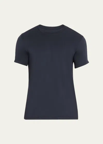 Save Khaki Men's Supima Jersey Solid Crewneck T-shirt In Blue