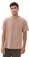 Save Khaki Recycled Jersey Phys Ed Tee Russet In Brown