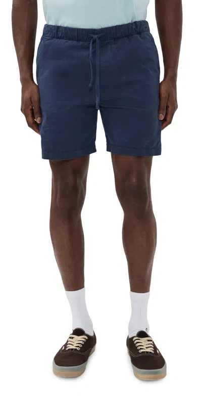 Save Khaki Twill Easy Shorts Navy In Blue