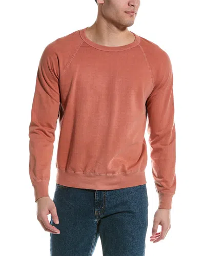 Save Khaki United Fleece Crewneck Sweatshirt In Orange
