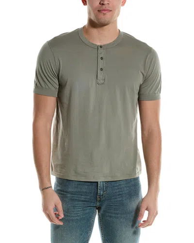 Save Khaki United Henley Shirt In Green