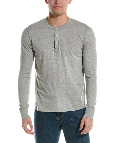 Save Khaki United Henley Shirt In Grey