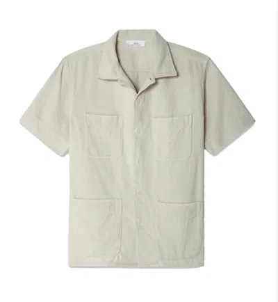 Save Khaki United Men's Cord Work Shirt In Ash In White