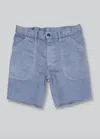 Save Khaki United Men's Herringbone Naval Short In Air Force In Blue