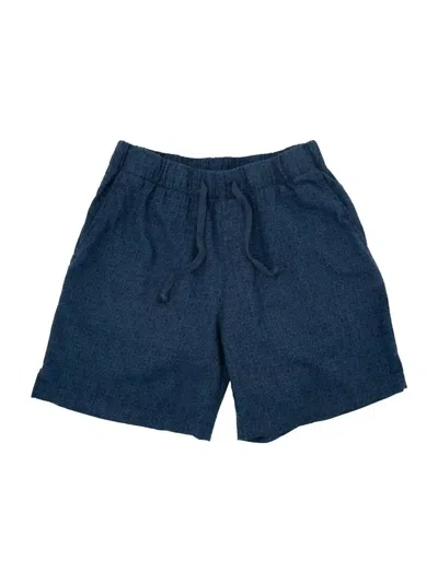 Save Khaki United Men's Homespun Easy Short In Indigo In Multi