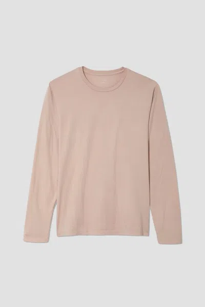 Save Khaki United Men's Long Sleeve Supima Jersey Crew Tee In Tea In Neutral