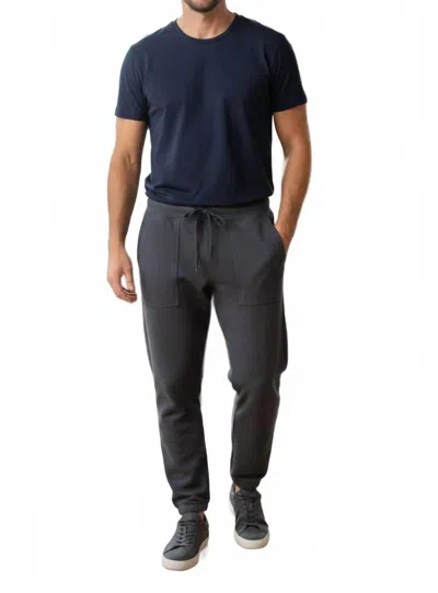 Save Khaki United Organic Heather Fleece Utility Pants In Iron In Gray