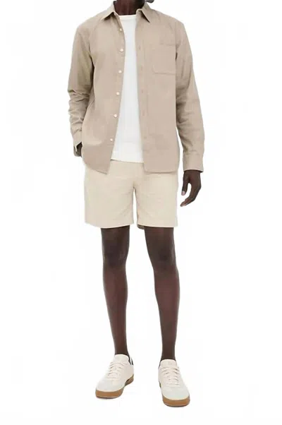 Save Khaki United Twill Easy Short In Sand In Neutral