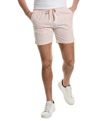 Save Khaki United Twill Easy Short In Pink