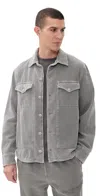 Save Khaki Wide Wale Shirt Jacket Mocha In Gray