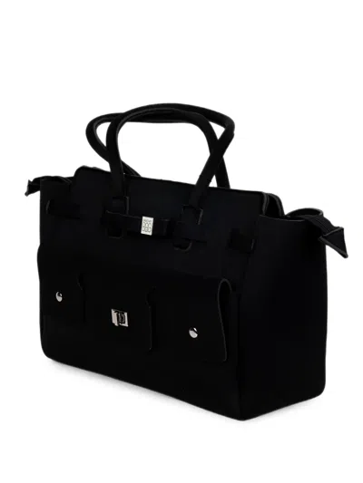 Save My Bag Bow-detail Tote Bag In Brown
