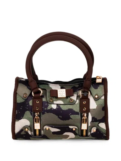 Save My Bag Camouflage-print Studded Tote Bag In Multi