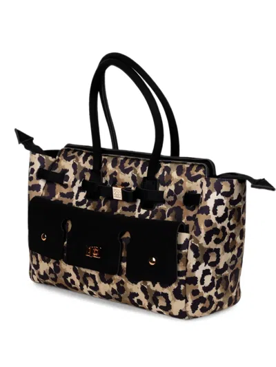 Save My Bag Clara Leopard-print Tote Bag In Animal Print