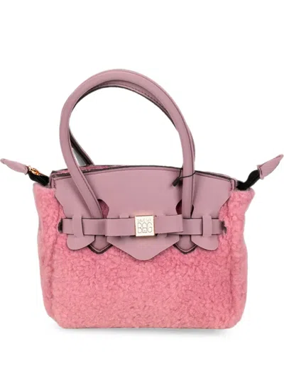 Save My Bag Faux-fur Chain-link Tote Bag In Brown