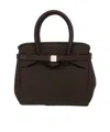 Save My Bag Logo Handbag In Black