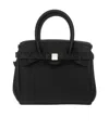 Save My Bag Logo Handbag In Black