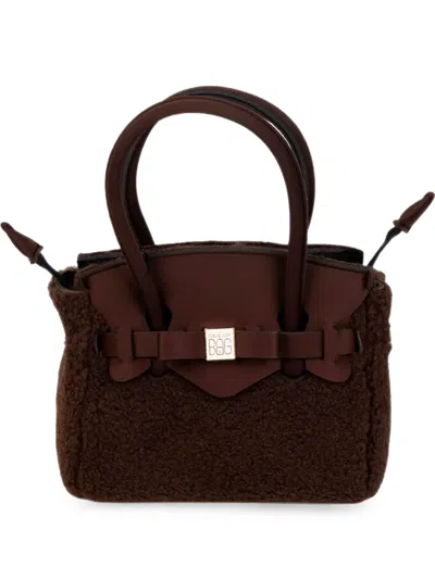 Save My Bag Miss Faux-fur Tote Bag In Brown