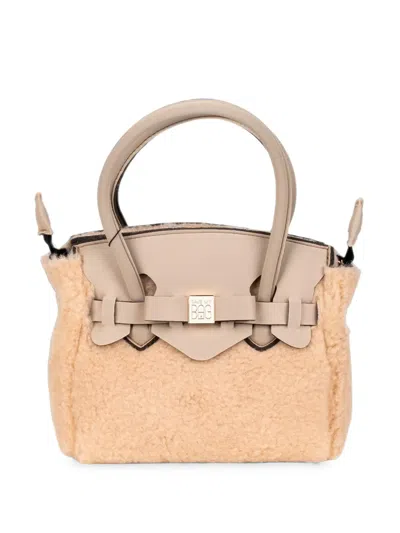 Save My Bag Miss Faux-fur Tote Bag In Nude