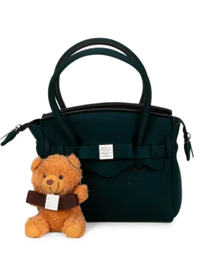Save My Bag Miss Lycra Teddy Tote Bag In White