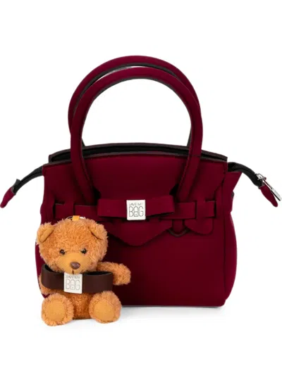Save My Bag Miss S Bow-detail Tote Bag In Red