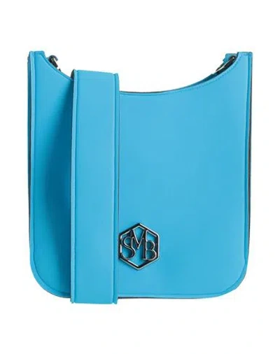 Save My Bag Woman Cross-body Bag Azure Size - Recycled Polyamide, Elastane In Blue