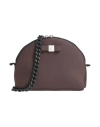 Save My Bag Woman Cross-body Bag Dark Brown Size - Peek (polyether - Ether - Ketone), Polyamide, Ela In Brown