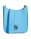 Save My Bag Woman Cross-body Bag Light Blue Size - Recycled Polyamide, Elastane