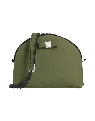 Save My Bag Woman Cross-body Bag Military Green Size - Peek (polyether - Ether - Ketone), Polyamide,