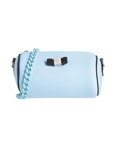 Save My Bag Woman Cross-body Bag Sky Blue Size - Peek (polyether - Ether - Ketone), Polyamide, Elast