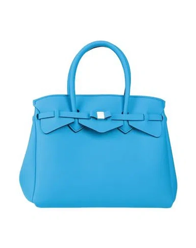 Save My Bag Woman Handbag Azure Size - Lycra In Blue