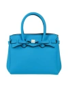 Save My Bag Woman Handbag Azure Size - Peek (polyether - Ether - Ketone), Polyamide, Elastane In Blue