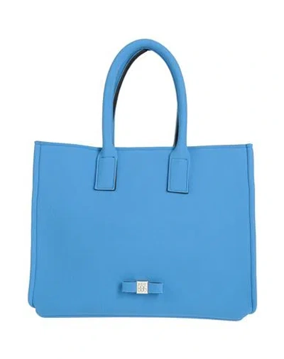 Save My Bag Woman Handbag Azure Size - Peek (polyether - Ether - Ketone), Polyester, Elastane In Blue