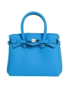 Save My Bag Woman Handbag Azure Size - Polyamide, Elastane