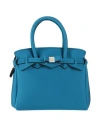 Save My Bag Woman Handbag Azure Size - Polyamide, Elastane In Blue