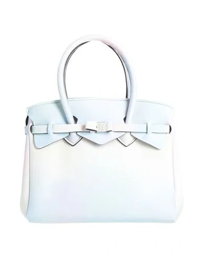 Save My Bag Woman Handbag Azure Size - Polyamide, Elastane In Blue