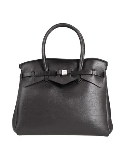 Save My Bag Woman Handbag Black Size - Peek (polyether - Ether - Ketone), Polyamide, Elastane