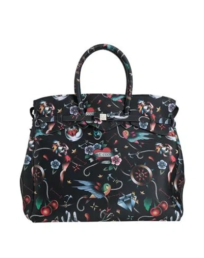 Save My Bag Woman Handbag Black Size - Peek (polyether - Ether - Ketone), Polyester, Elastane