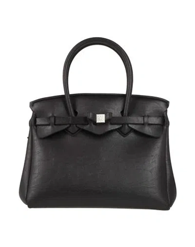 Save My Bag Woman Handbag Black Size - Polyamide, Elastane