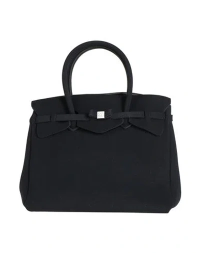 Save My Bag Woman Handbag Black Size - Polyamide, Elastane
