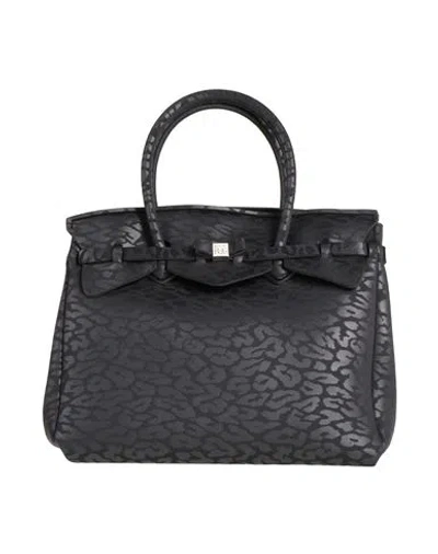 Save My Bag Woman Handbag Black Size - Polyamide, Elastane