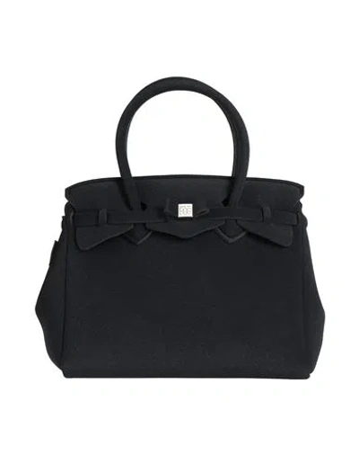 Save My Bag Woman Handbag Black Size - Polyamide, Elastane