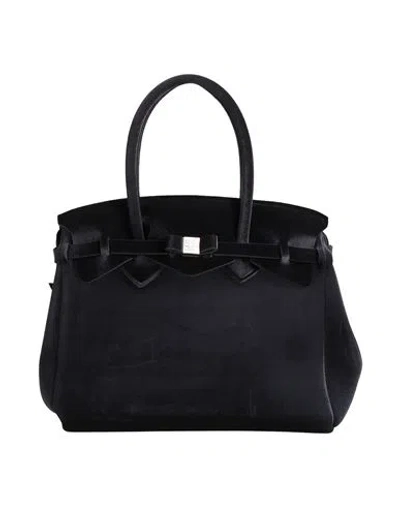 Save My Bag Woman Handbag Black Size - Polyamide, Elastane