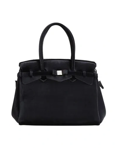Save My Bag Woman Handbag Black Size - Polyamide, Elastane