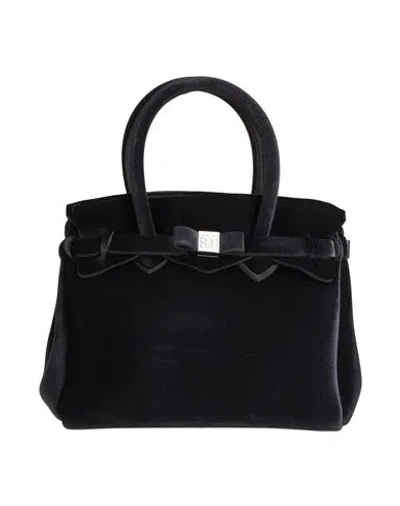 Save My Bag Woman Handbag Black Size - Polyamide, Elastane
