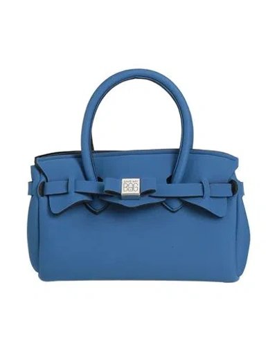 Save My Bag Woman Handbag Blue Size - Polyamide, Elastane