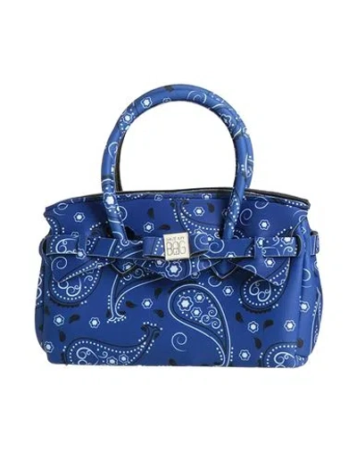 Save My Bag Woman Handbag Blue Size - Polyamide, Elastane