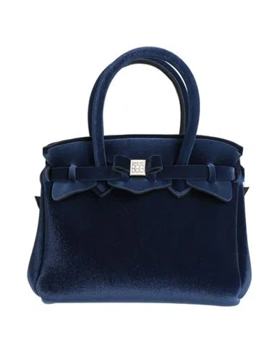 Save My Bag Woman Handbag Blue Size - Polyamide, Elastane