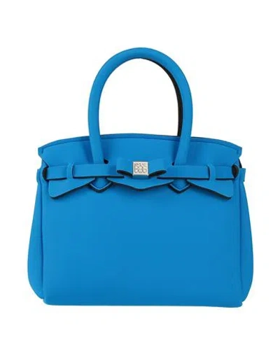 Save My Bag Woman Handbag Bright Blue Size - Peek (polyether - Ether - Ketone), Polyamide, Elastane