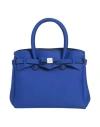 Save My Bag Woman Handbag Bright Blue Size - Polyamide, Elastane