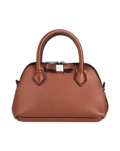 Save My Bag Woman Handbag Brown Size - Polyamide, Elastane